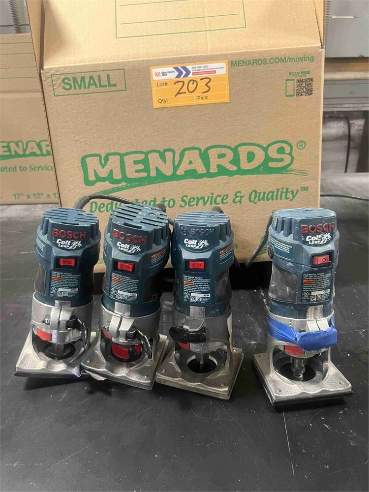 Bosch Trim Routers Qty. (4)