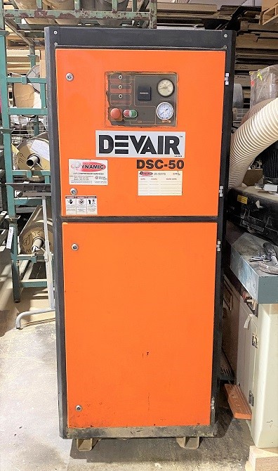 DEVAIR DSC-50 ROTARY SCREW AIR COMPRESSOR * 50HP