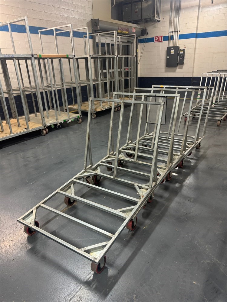 (6) Aluminum Shop Carts