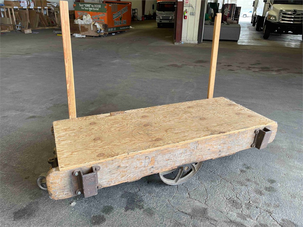 Vintage Wooden Shop Cart