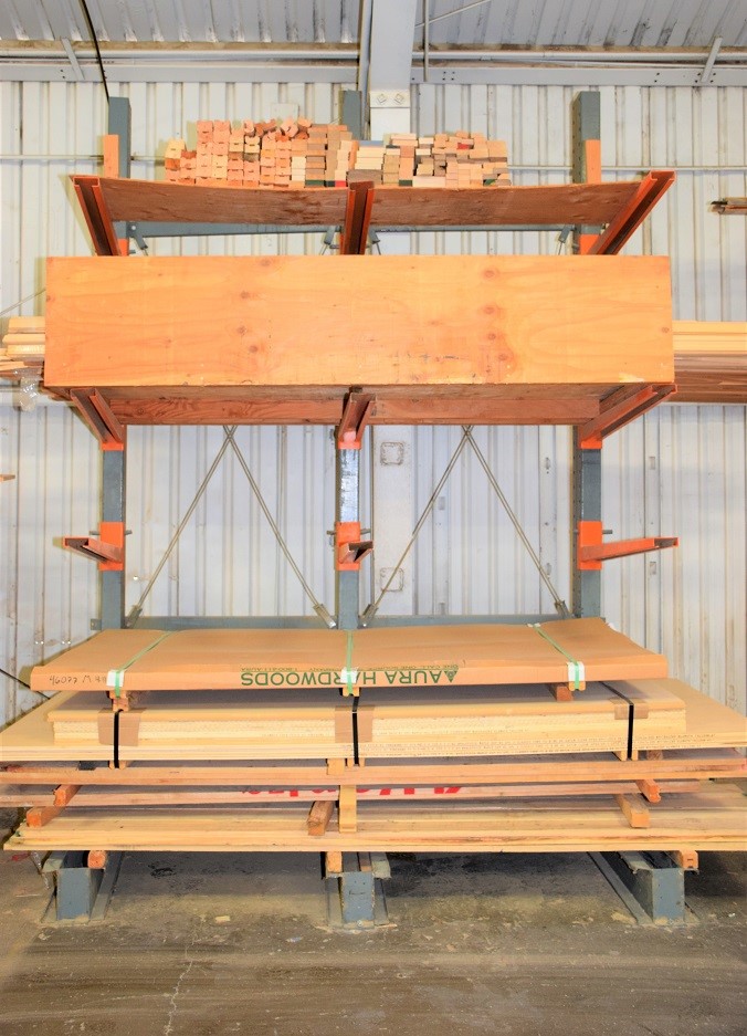 LOT# 051  (1) SECTION OF CANTILEVER RACKING * 9'H X 53"W X 48"
