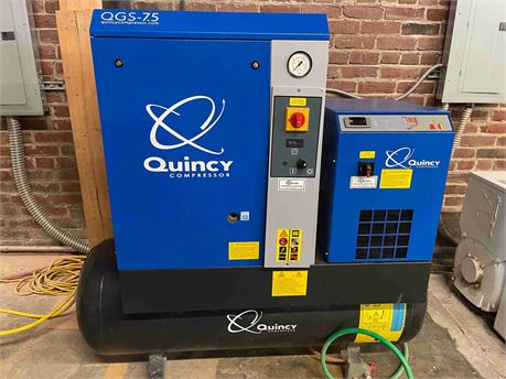 Quincy "QGS7" Air Compressor, Dryer & Tank Combo (2017)