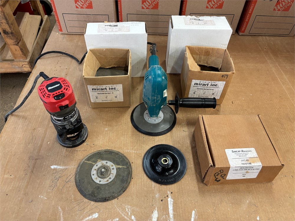 Lot of 1 Sander & 1 Trim Router as pictured