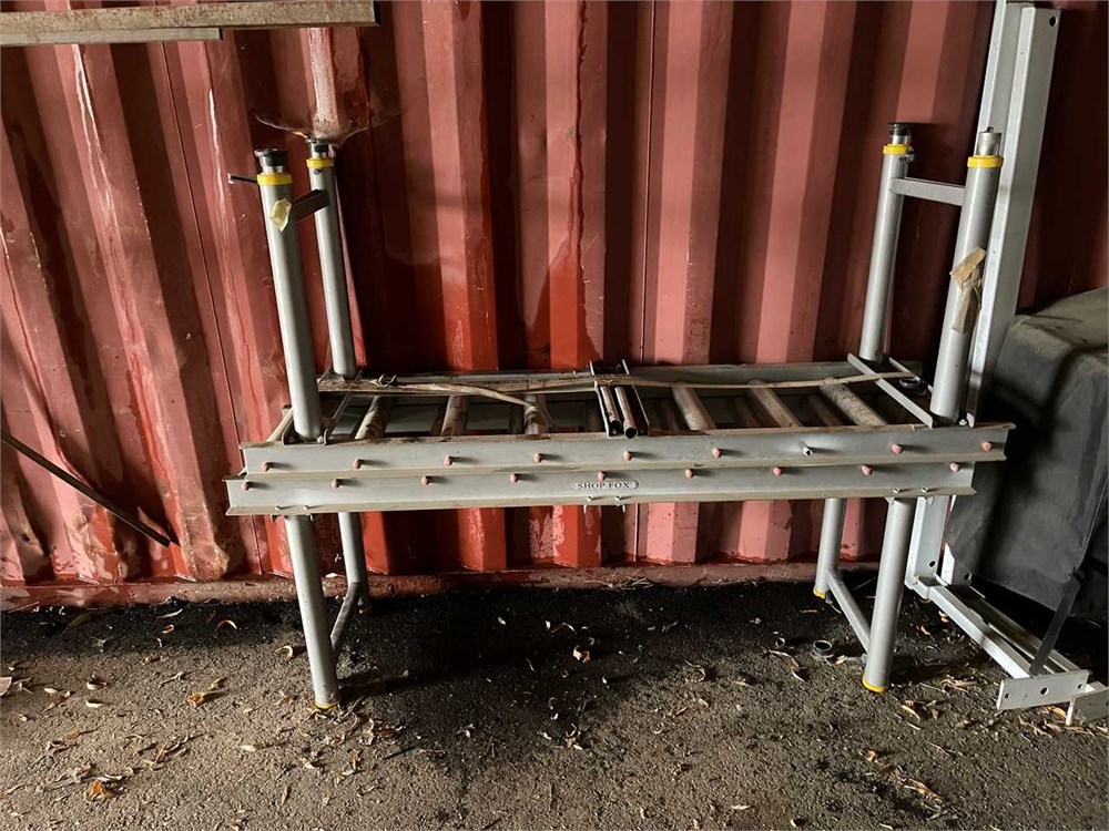 Two (2) Shop Fox Roller Conveyors