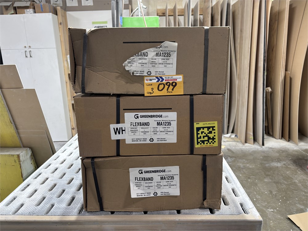 (3) Boxes of White Flexband