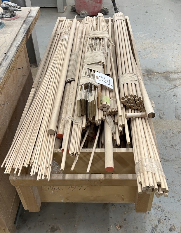 Vintage factory Cart & Wood Dowels