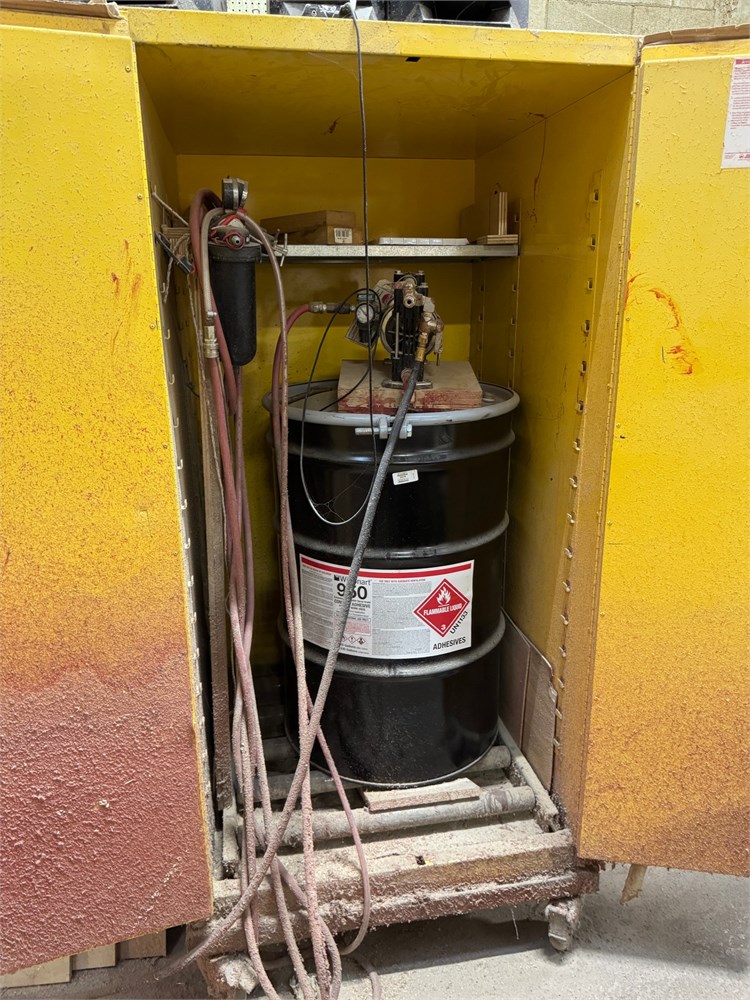 Flammable Liquids Cabinet & Contents