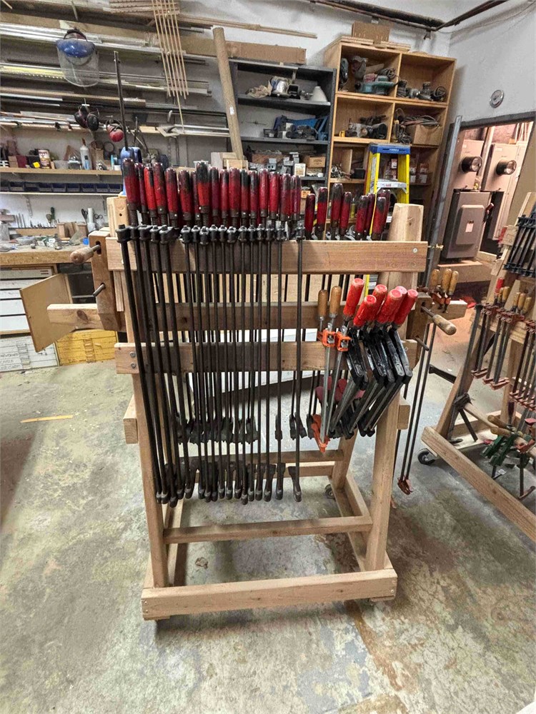 Various Clamps w/Cart