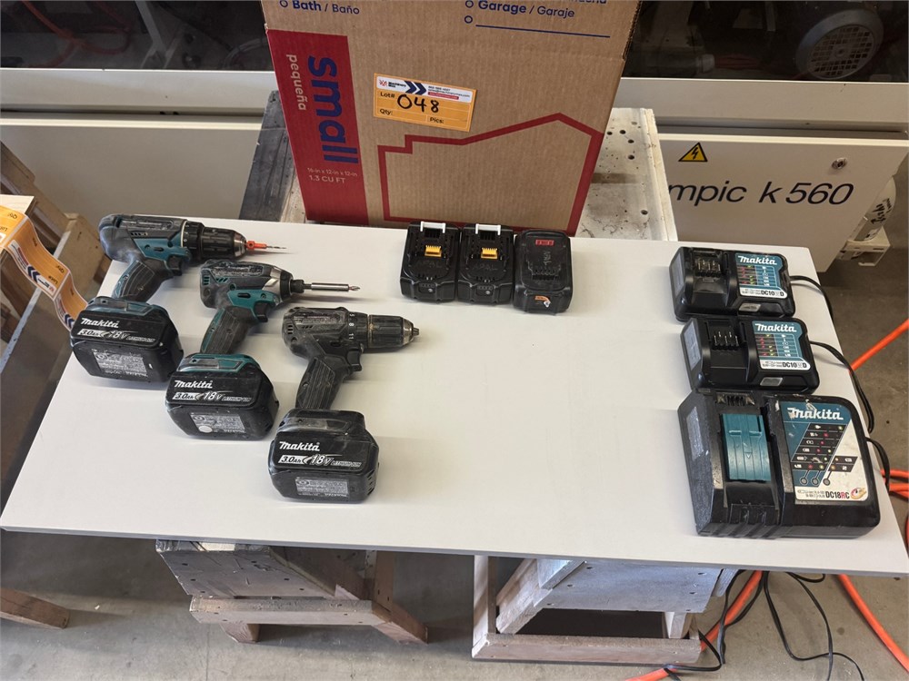 Lot of Makita Battery Tools - as pictured - Qty (9)