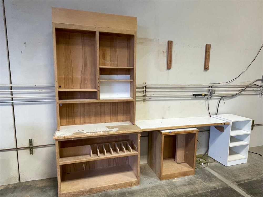 Wooden Work Bench/Cabinet