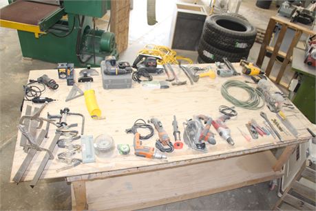 Misc. Lot of Hand Tools, As pictured on Table