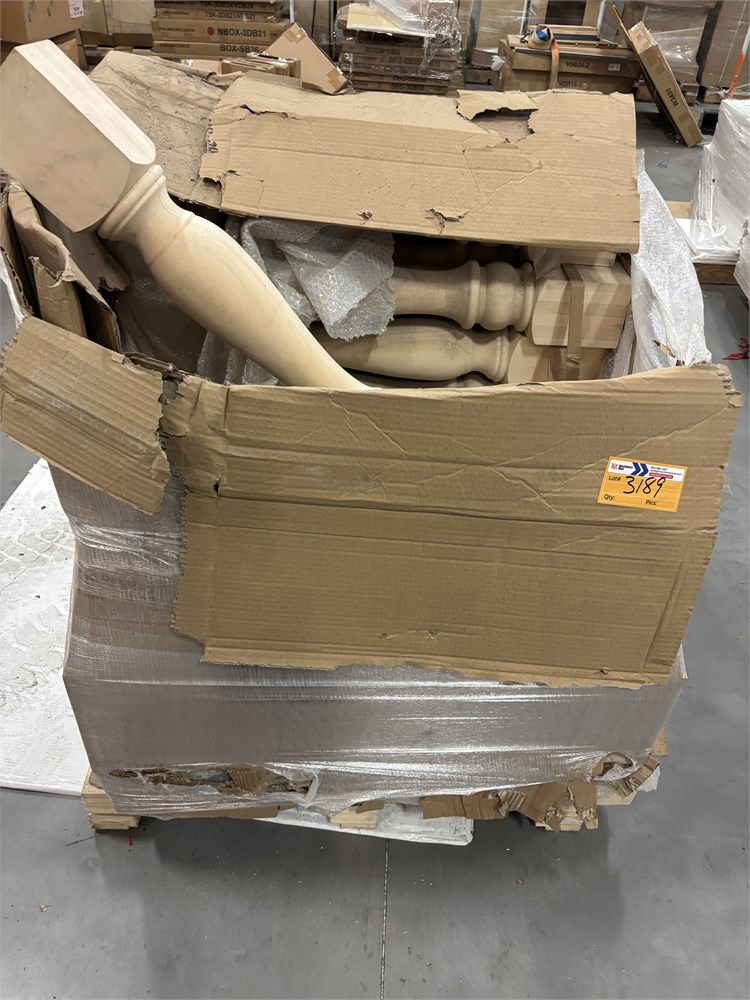 Pallet of Wood Newel Posts