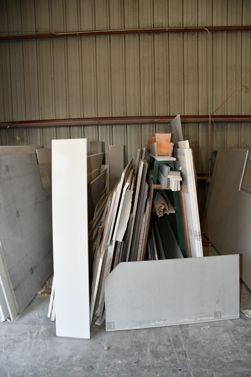 A-Frame Rack & Stone Slabs - as pictured