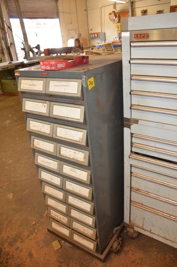 Lot of Hardware & Cabinet