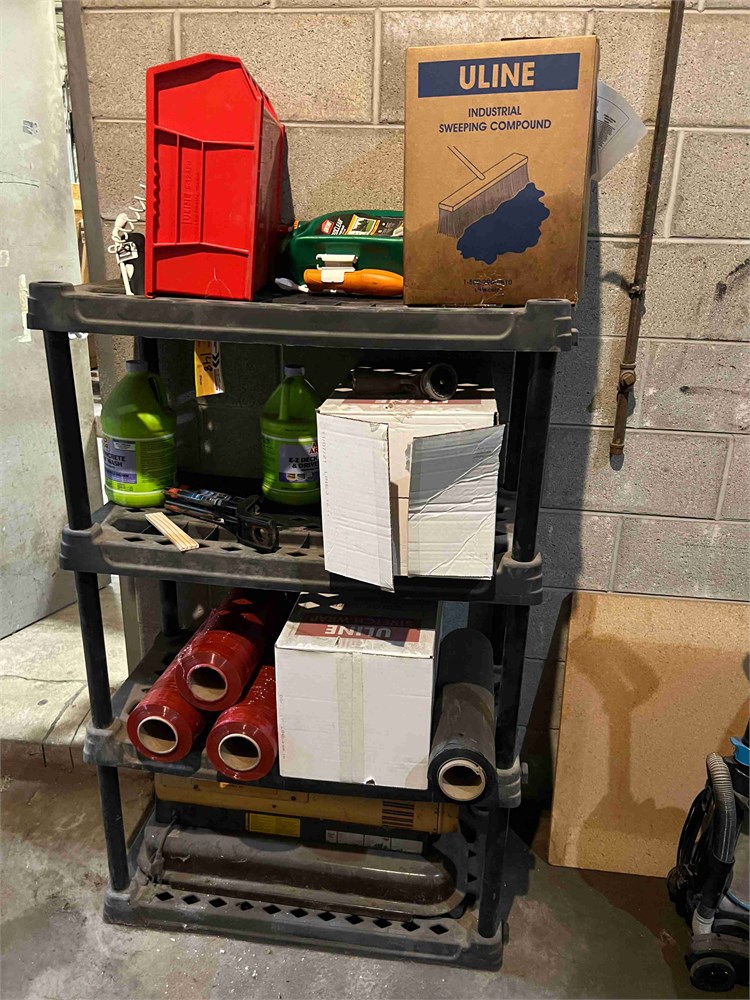 Stretch Wrap & Other Items on Shelf