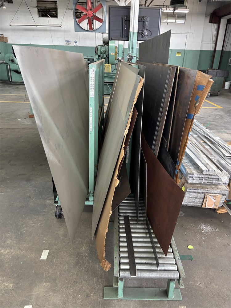 Lot of Material & Cart as pictured