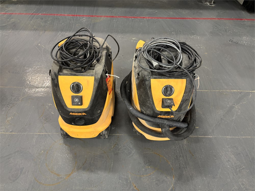 (2) Mirka "DE 1230 Hepa PC" Shop Vacuums
