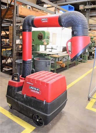 LINCOLN ELECTRIC MOBIFLEX 200M PORTABLE FUME EXTRACTOR * 10' ARM