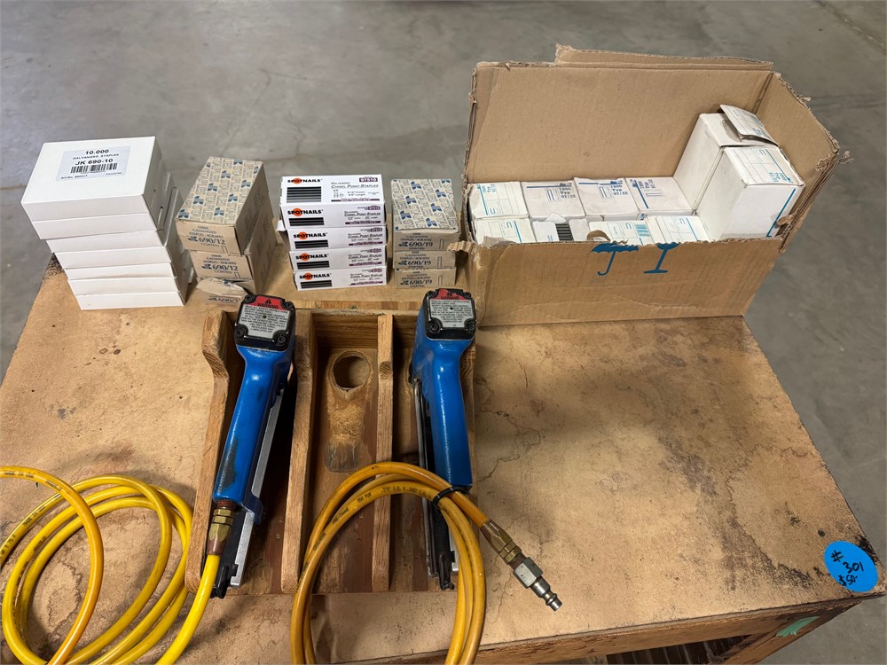 (2) JK Staplers w/Staples