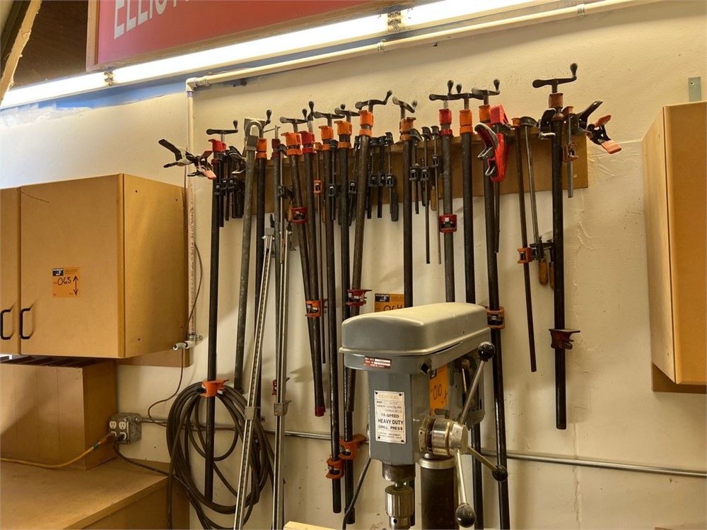 Assortment of Bar, Pipe and Hand Clamps