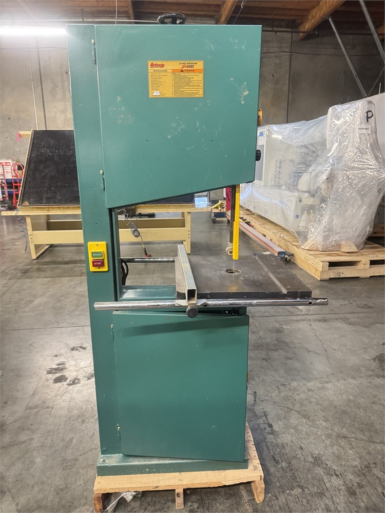 Grizzly Industrial "G4186Z" Bandsaw, Single Phase, 18"