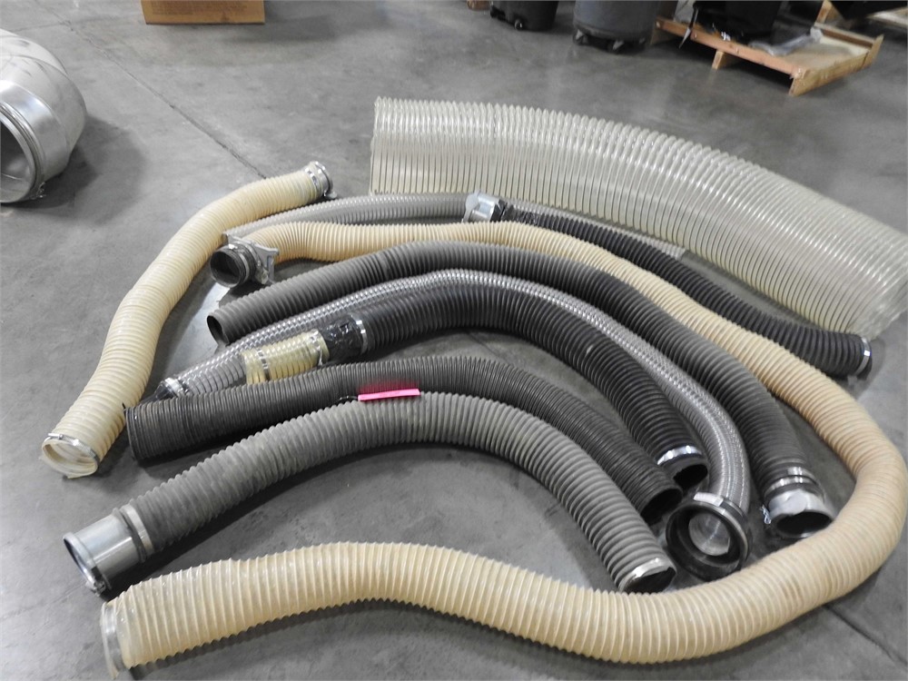 Large assortment of dust collection flex hose
