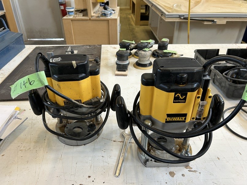 (2) Dewalt "DW625" Routers - Durham, ON