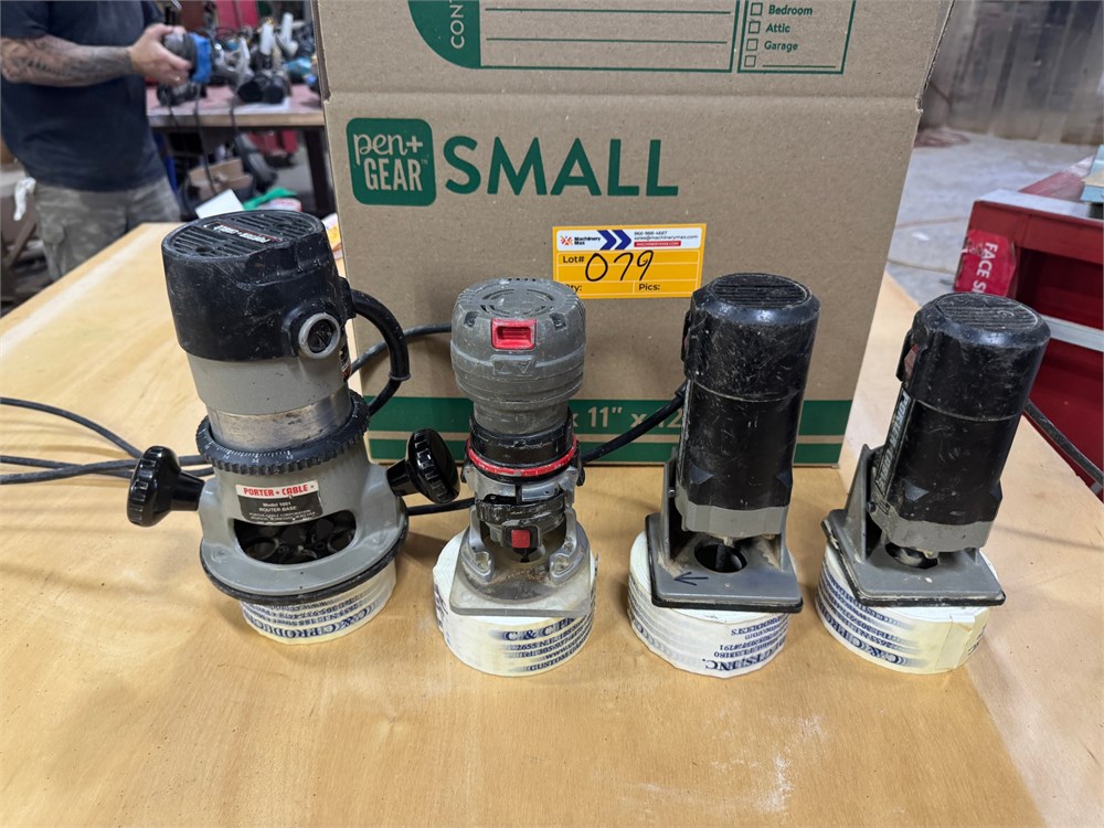 Porter Cable  Routers Qty. (4)