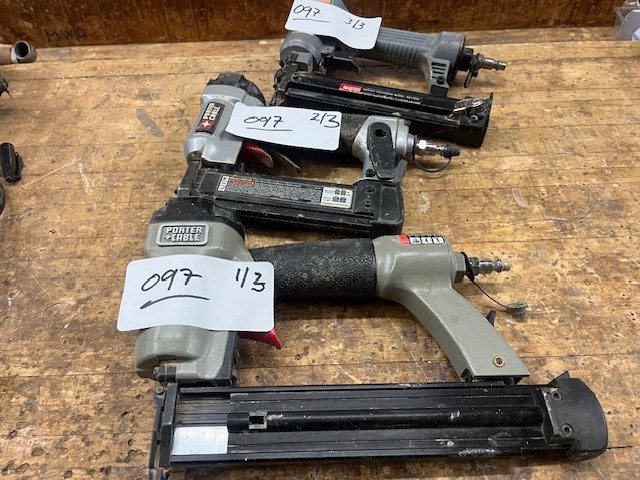 (3) Porter Cable Pneumatic Nail Guns