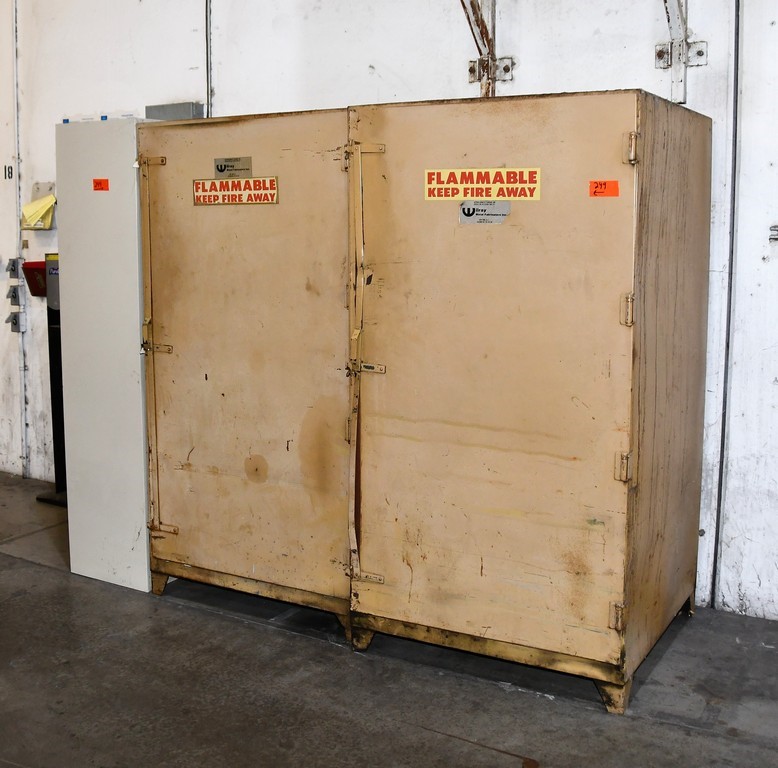 Lot of Flammable Storage Cabinets