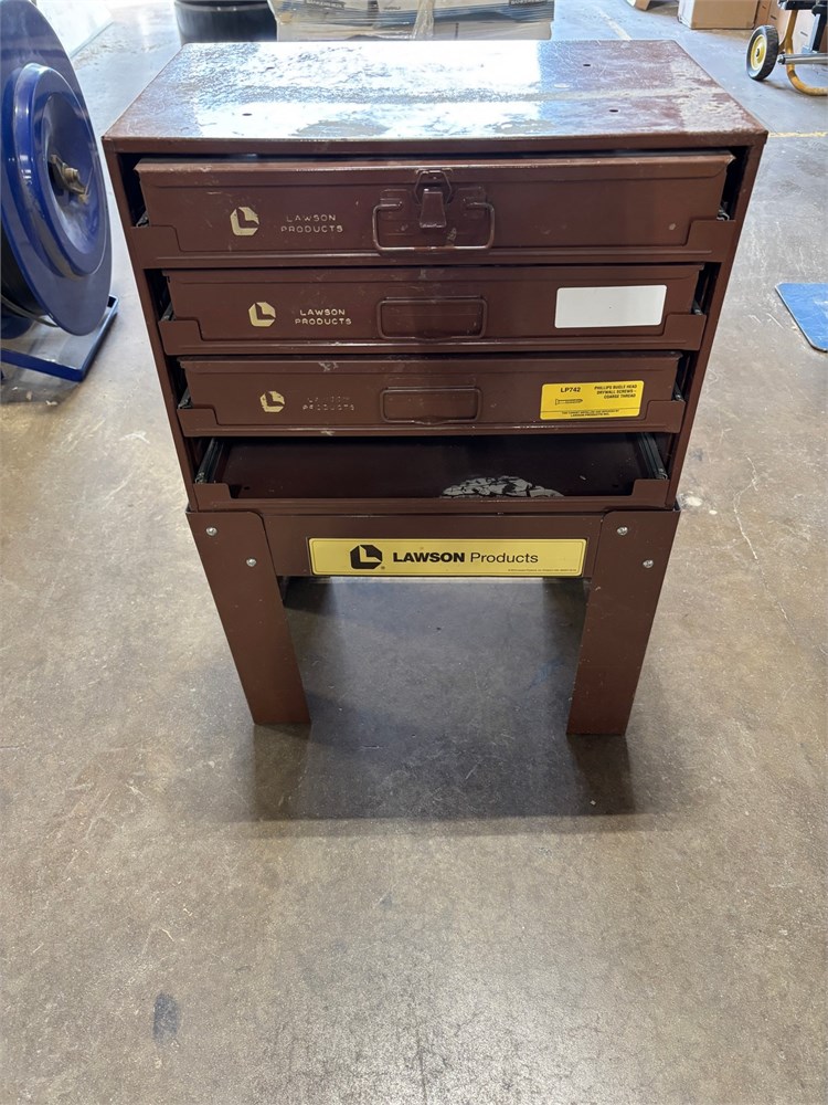 Lawson Products Storge Cabinet & Contents