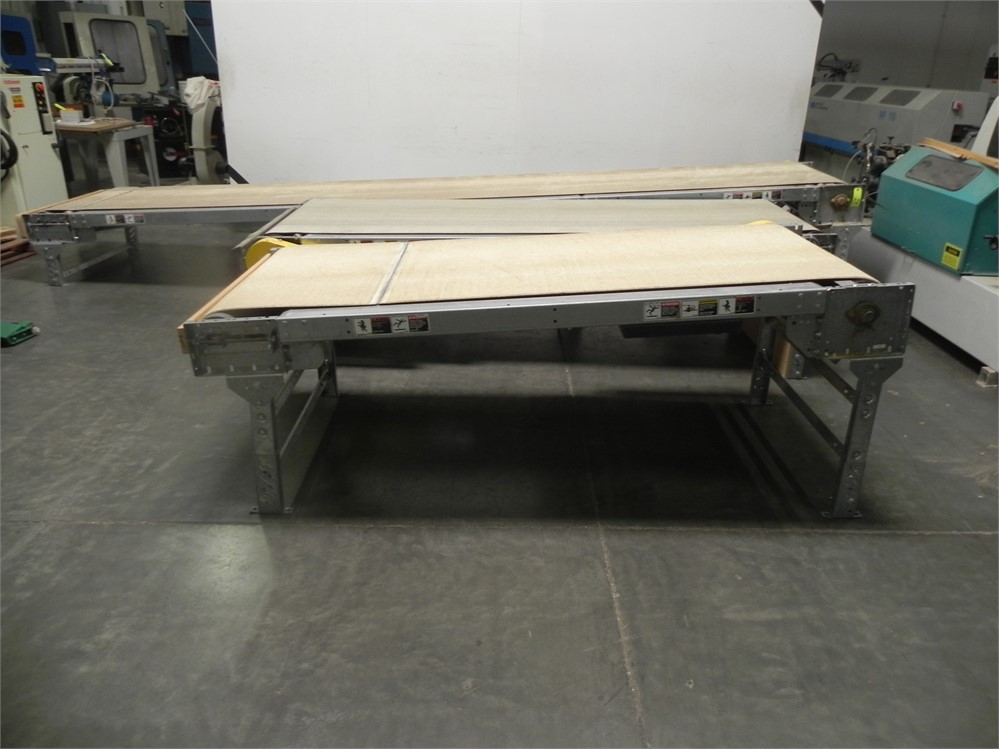 LOT OF (3) CONVEYOR TABLES, SEE SIZES