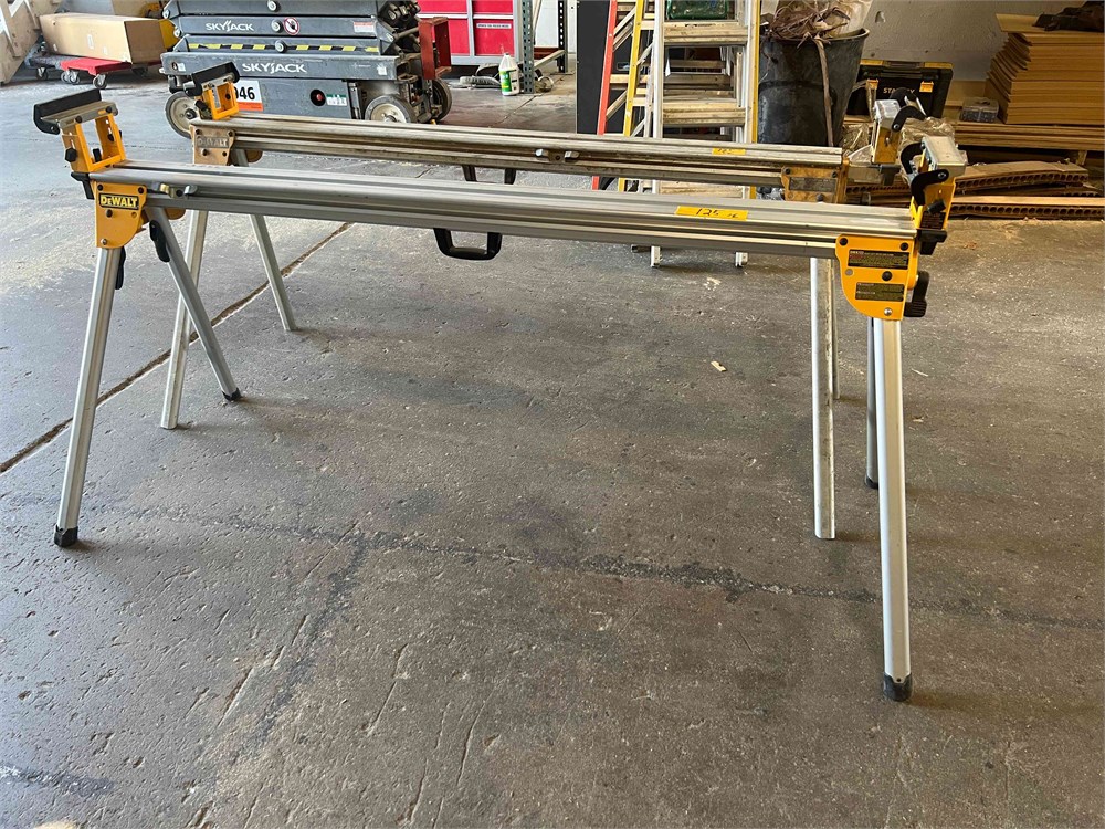 Two (2) DeWalt Chop Saw Stands