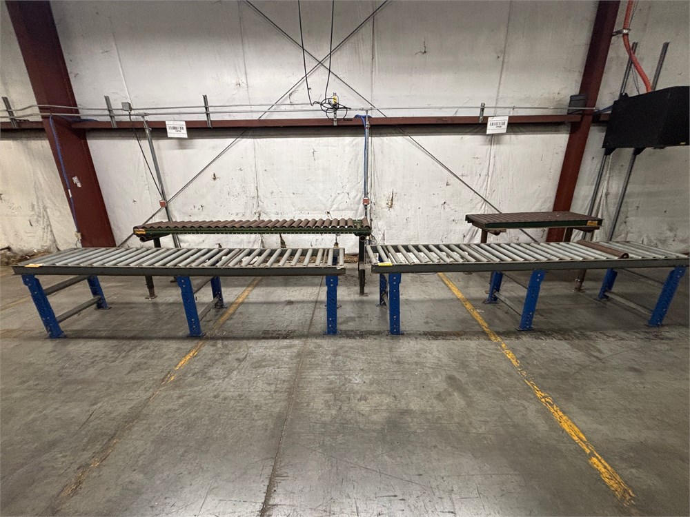 (4) Roller Conveyor Tables