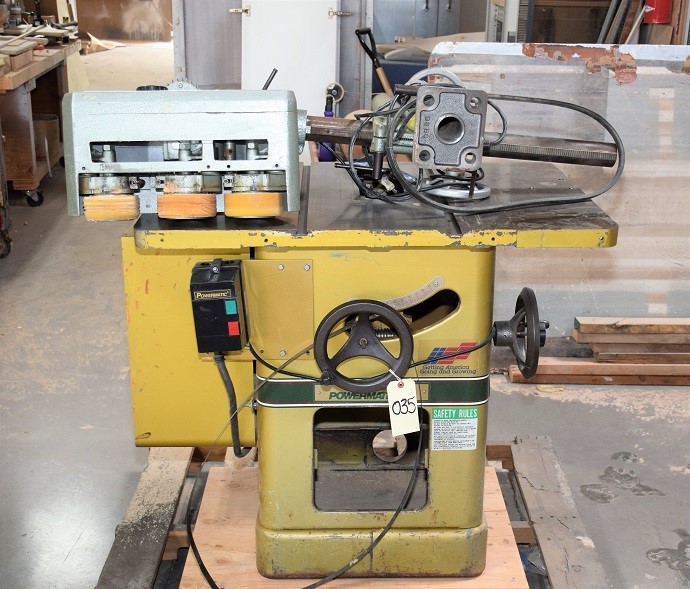 LOT# 035  POWERMATIC 66 TABLE SAW & HOLZ POWERED FEEDER