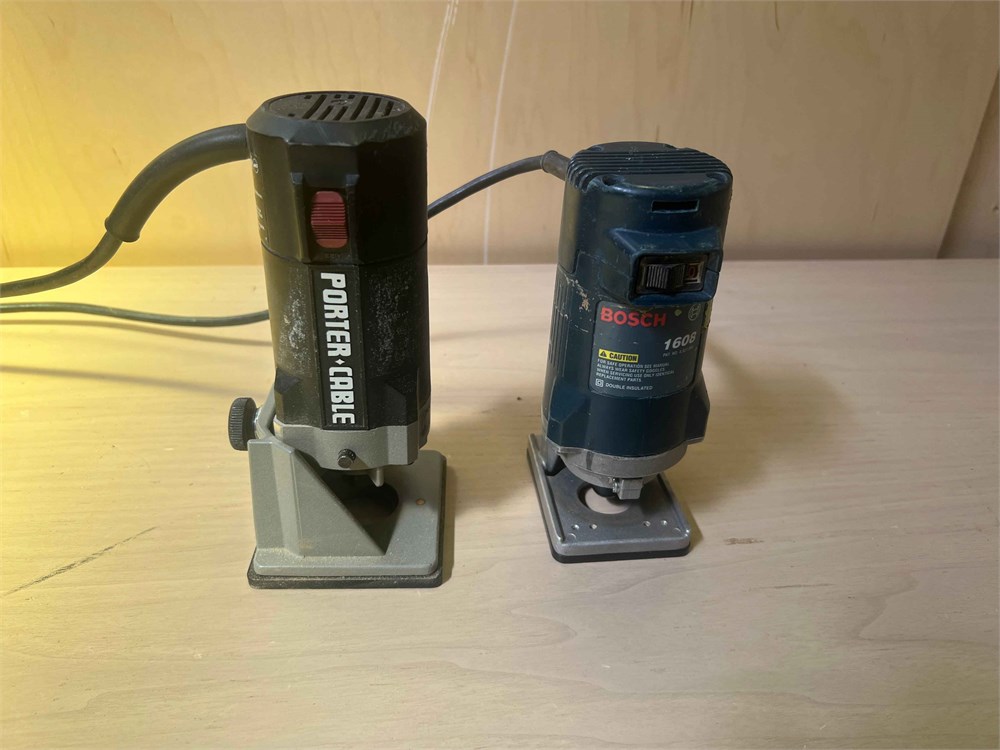 Bosch and Porter Cable Laminate Routers - Qty (2)