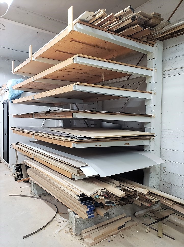(1) Section of Cantilever Racking * 10' Uprights x 12'W x 60" arms