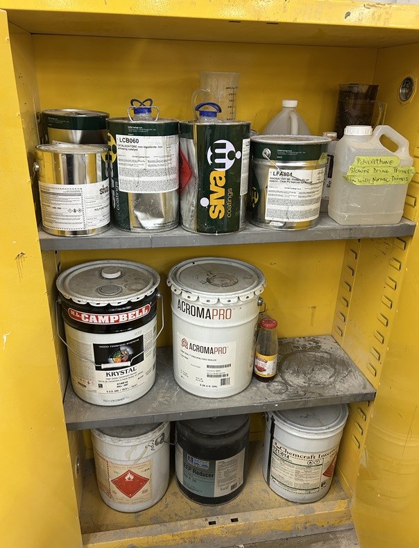 Contents of Paint Storage Cabinet - North York, ON