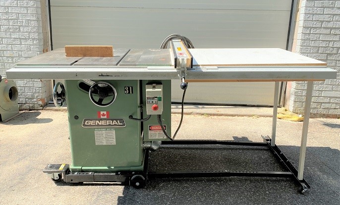 GENERAL 350 TABLE SAW WITH DOLLEY