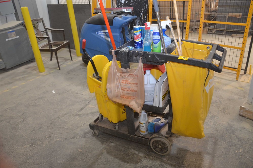Cleaning cart & supplies