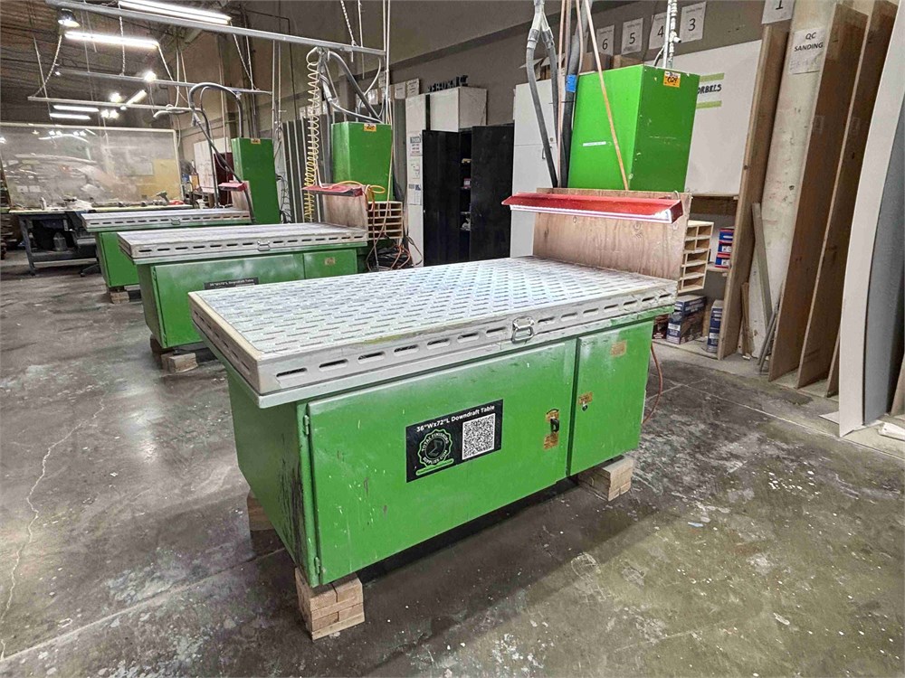 Total Finishing Solutions "3672B" Down Draft Table