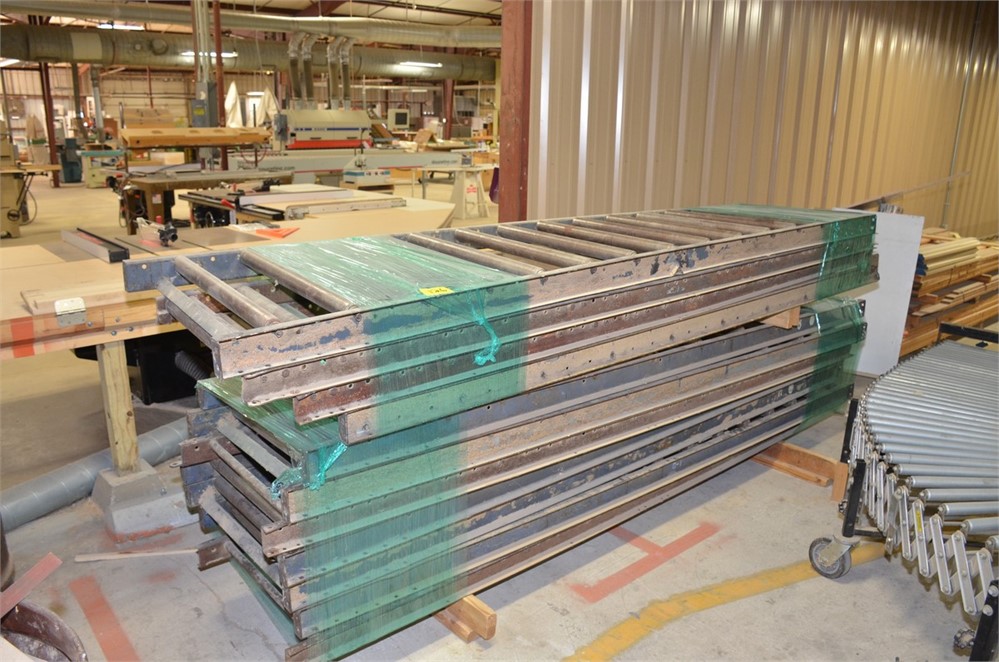 (11) Sections of 30"W x 10'L Roller Conveyor