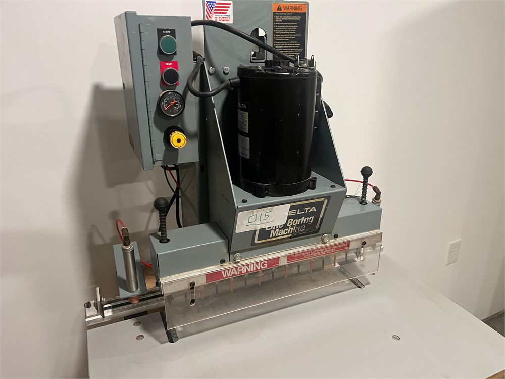 Delta "32-326" 13 Spindle Line Boring Machine with Cabinet