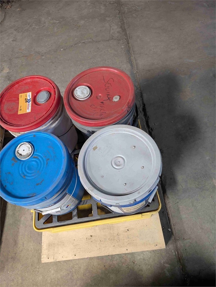 5-gallon buckets of fluids
