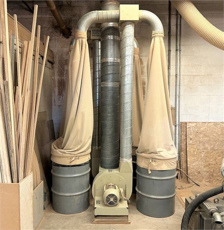 (2) Kraemer "KTM-E52" 5hp Dustcollectors c/w (2) Barrels per unit
