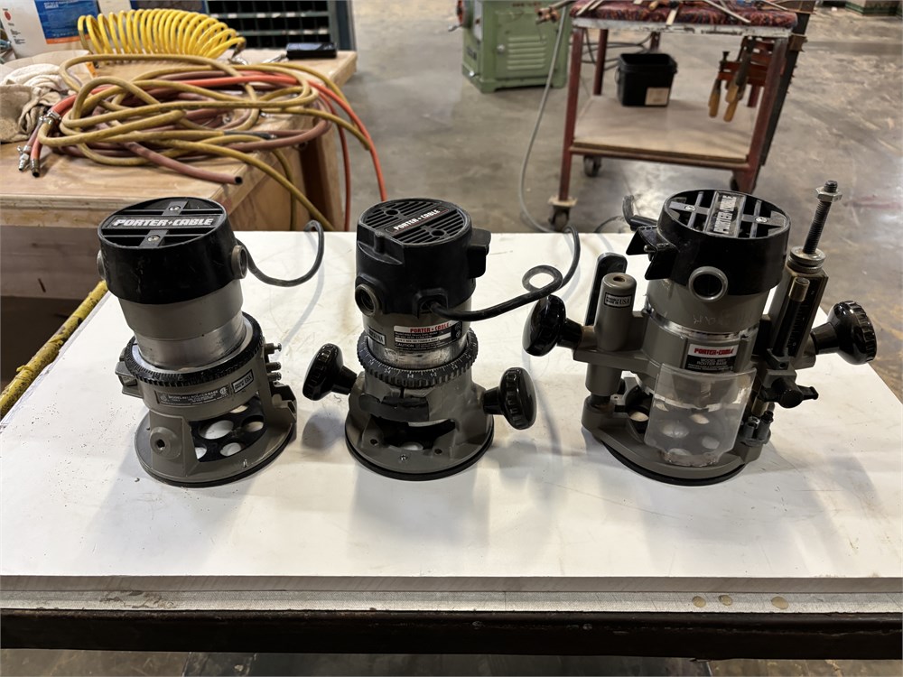 (2) Porter Cable Heavy Duty Motors & Router Base