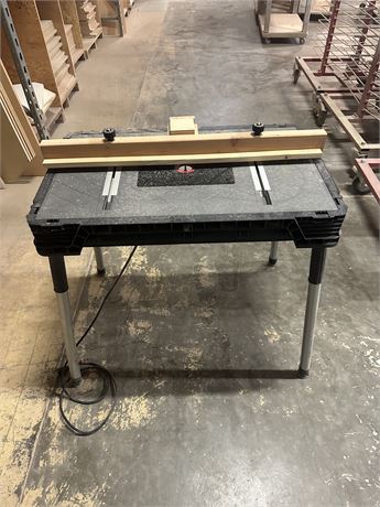 Lot - Husky Router Table w/Porter Cable Router | Place Your Bid at ...