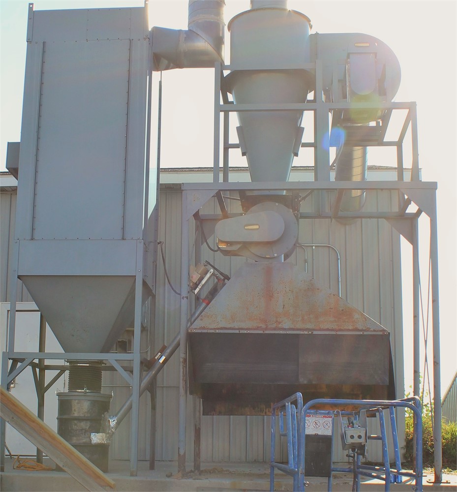 Aget "80N70PL " Cyclone with "FT64-D1-SP" bag house dust collector