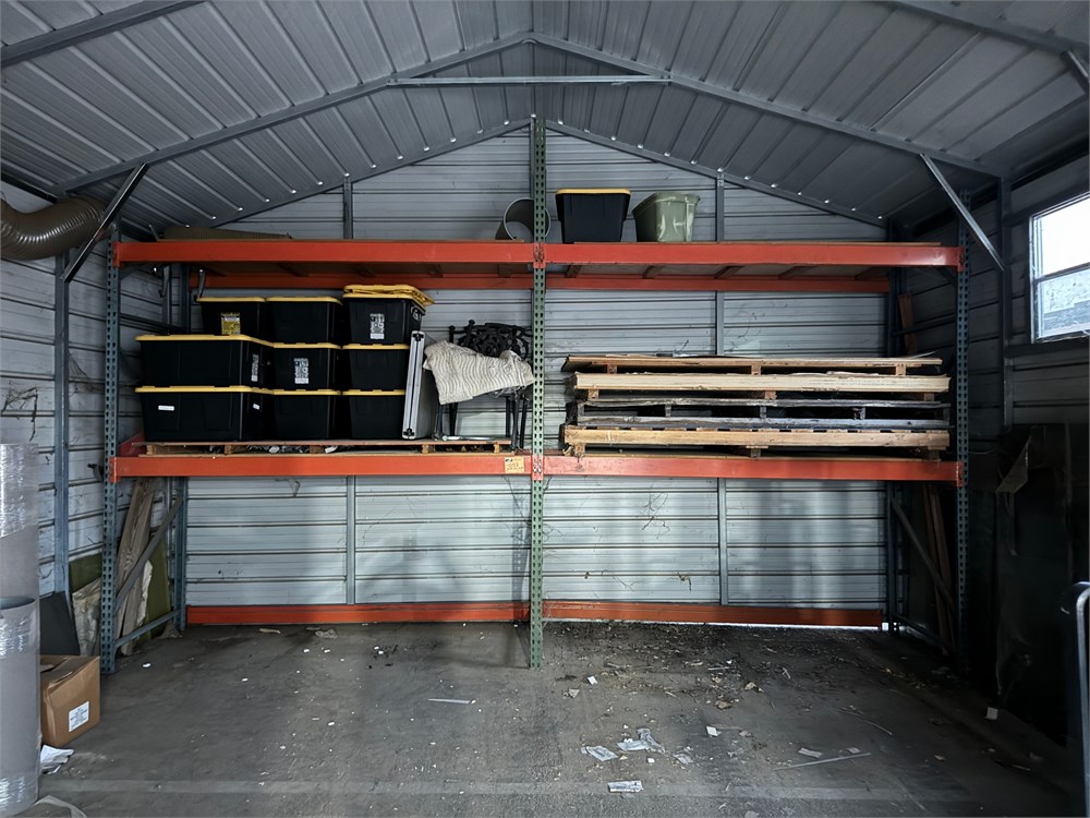 Pallet Racking - (2) Sections - No Contents