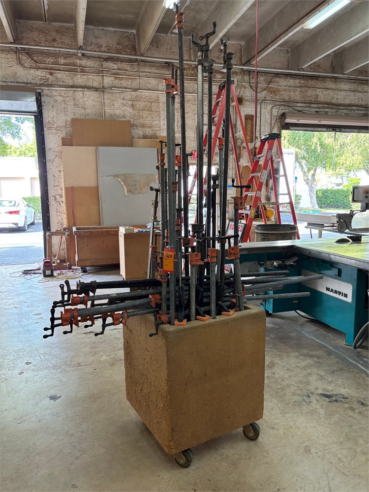 Pipe Clamps & Cart as pictured